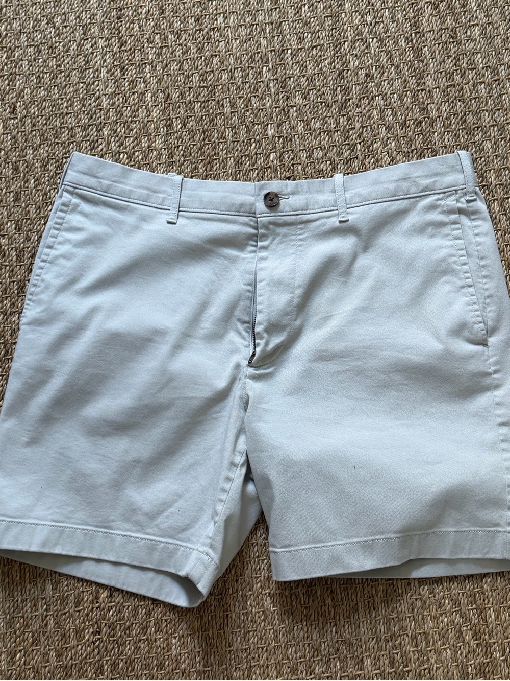 J. Crew Light Stone Flat-Front Chino Shorts